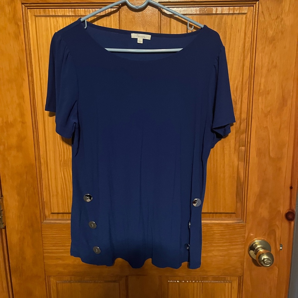 89 & Madison blue blouse